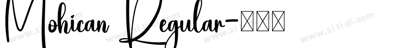 Mohican Regular字体转换